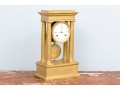 19th Century French Bergmiller Gilt Portico Clock