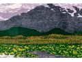Andrea Rich (American, B. 1954) “Alaskan Waterlilys” Signed Woodcut