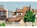 Constant LeBreton (French, 1895-1985) Signed Ltd. Ed. Lithograph, Saint-Germain-de-Prés, France
