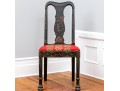 Antique Chinoiserie Carved And Lacquered Side Chair