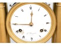 19th Century French Bergmiller Gilt Portico Clock
