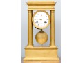 19th Century French Bergmiller Gilt Portico Clock