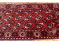 Vintage Hand Knotted Wool Bokara Carpet, 6'-4