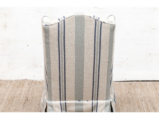 Vintage Upholstered Small Scale Wing Chair