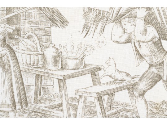 Collection Of Printed And Damask Table Linens- Napkins