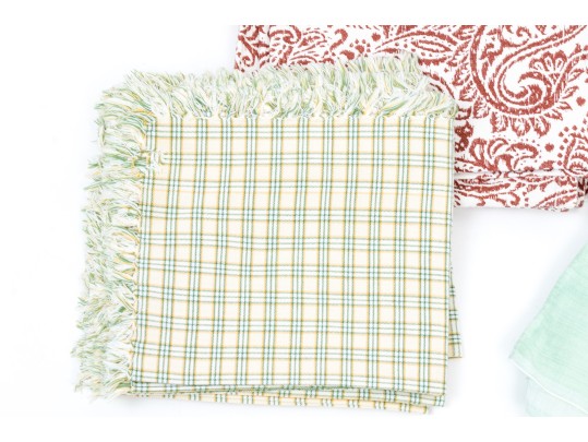 Collection Of Printed And Damask Table Linens- Napkins