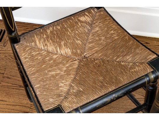 Set Of Four Semi Antique Hitchcock Side Chairs