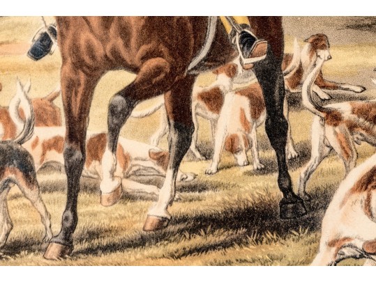 Pair Of Antique English Hunt Prints