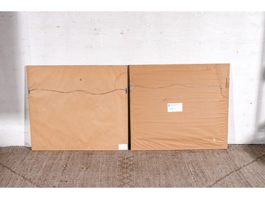 Pair Of Framed Surreal Decorative Color Prints