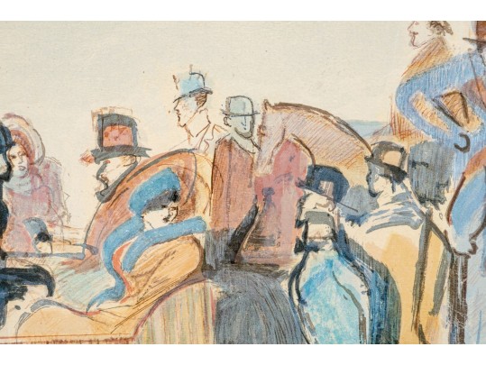 David Schneuer (Poland/Israel 1905-1988) Signed Limited Edition Litho Place De La Concorde