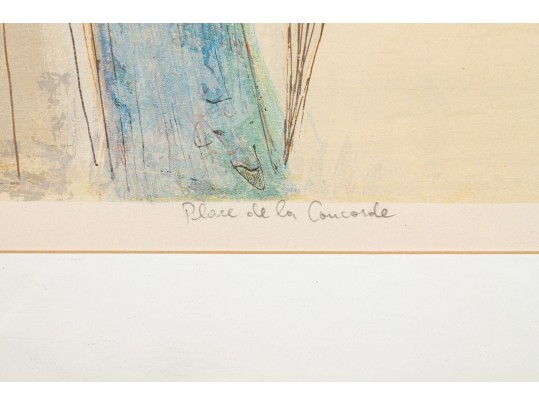 David Schneuer (Poland/Israel 1905-1988) Signed Limited Edition Litho Place De La Concorde