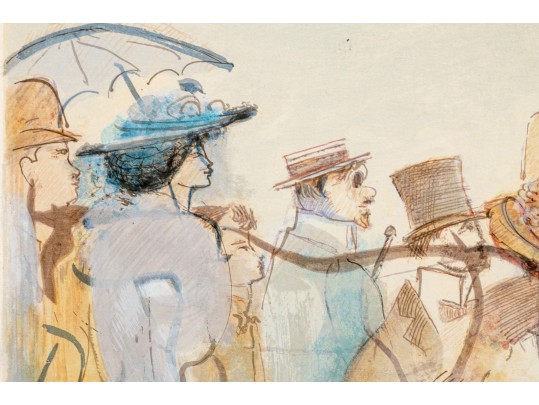 David Schneuer (Poland/Israel 1905-1988) Signed Limited Edition Litho Place De La Concorde