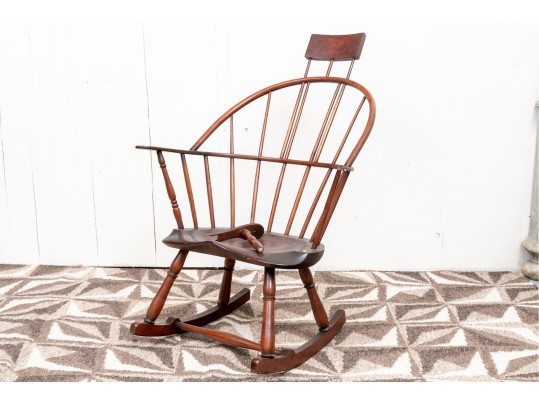 Antique American Windsor Rocking Chair For Restoration