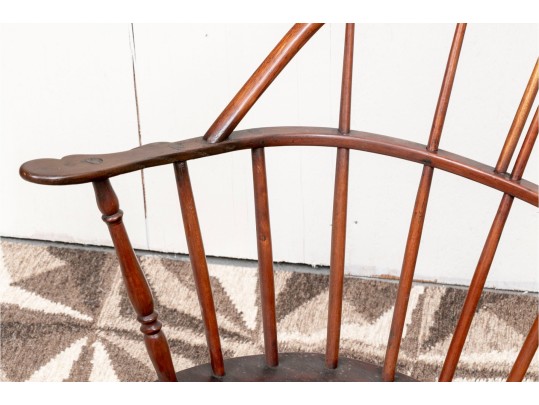 Antique American Windsor Rocking Chair For Restoration