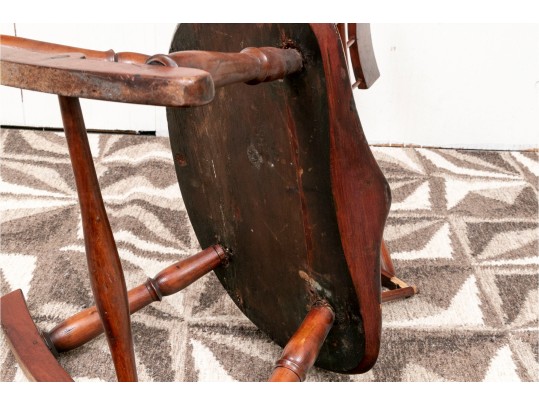 Antique American Windsor Rocking Chair For Restoration