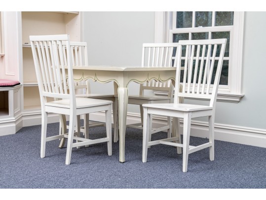 Buying & Design White Painted Four Chairs
