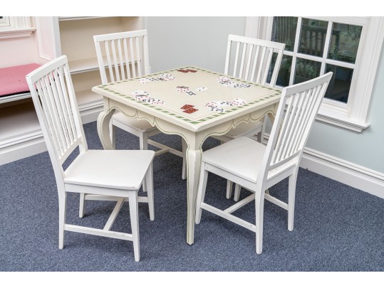 Buying & Design White Painted Four Chairs