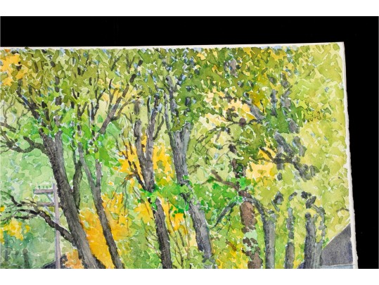 William L. Drake (1929-2019) Watercolor On Paper, Roches Point Ontario Landscape