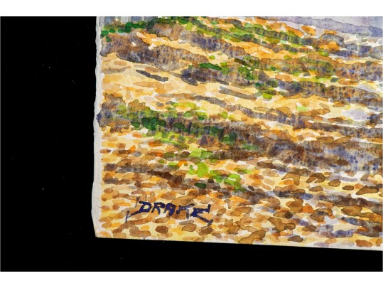 William L. Drake (1929-2019) Watercolor On Paper, Roches Point Ontario Landscape