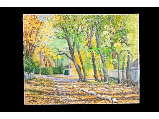 William L. Drake (1929-2019) Watercolor On Paper, Roches Point Ontario Landscape