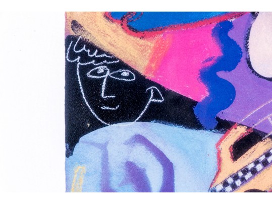 Pair Of Framed Surreal Decorative Color Prints