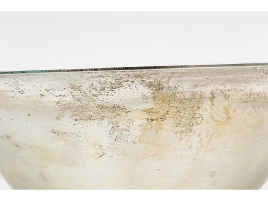 Tiffany & Co. Sterling Silver Handsome Traditional Revere Style Footed Bowl, With Box