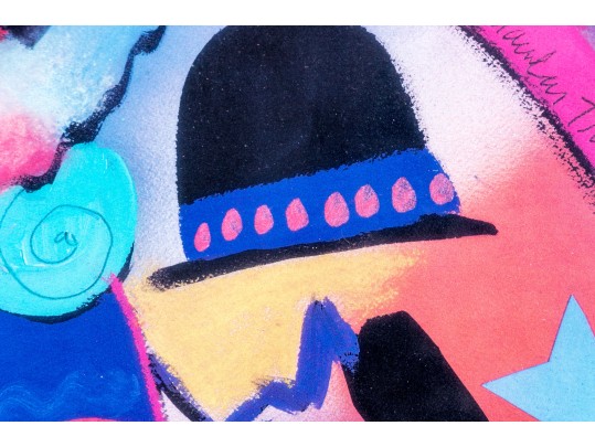 Pair Of Framed Surreal Decorative Color Prints