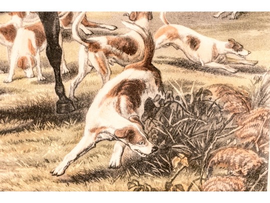 Pair Of Antique English Hunt Prints