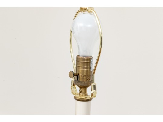 Two Brass Finished Adjustable Floor Lamps