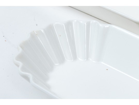 Set Of 12 Fortessa Fortaluxe Vitrified China Dishes- SuperWhite