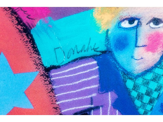 Pair Of Framed Surreal Decorative Color Prints