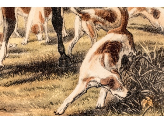 Pair Of Antique English Hunt Prints