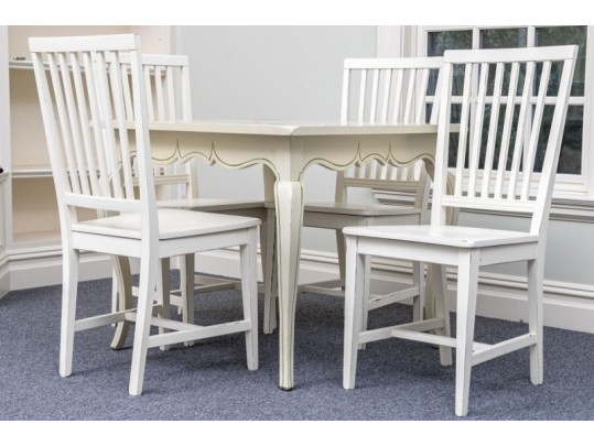 Buying & Design White Painted Four Chairs