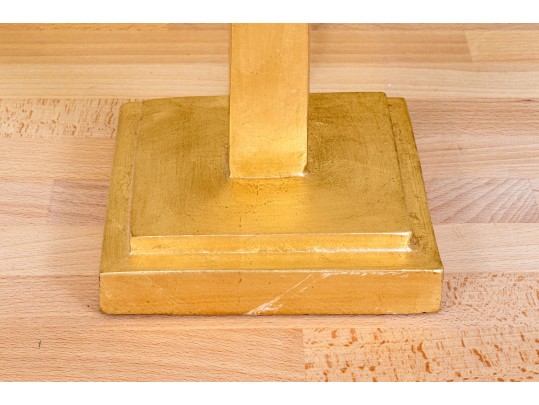 Chic Pair Of Safavieh Gilt Finished Table Lamps