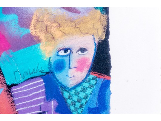 Pair Of Framed Surreal Decorative Color Prints