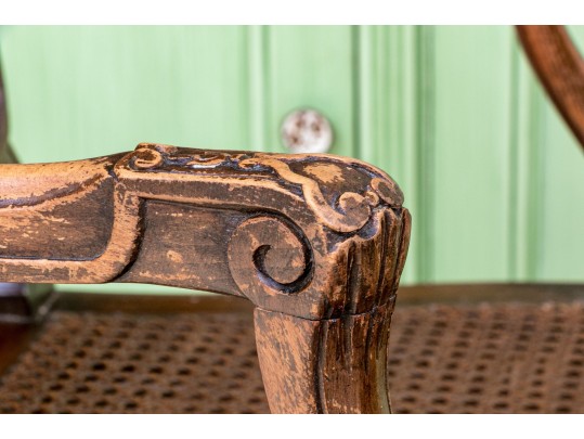 Louis XV Style Carved Fruitwood Chair Frame