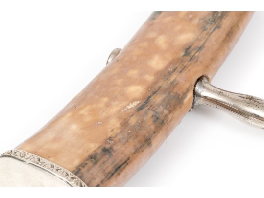 Wonderful Sterling Silver Edged Antler Handled Corkscrew