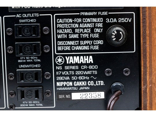 Vintage Yamaha Natural Sound Stereo Receiver CR-800