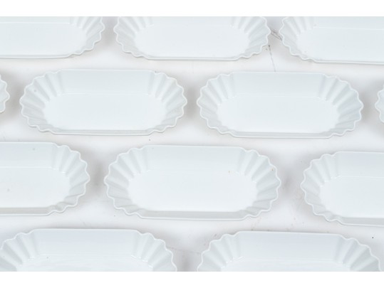 Set Of 12 Fortessa Fortaluxe Vitrified China Dishes- SuperWhite