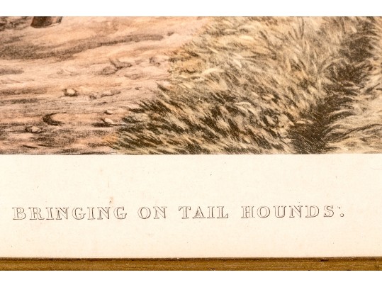 Pair Of Antique English Hunt Prints