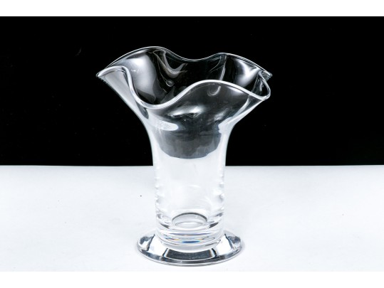 Orrefors Crystal Chanterelle Vase 