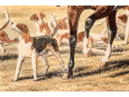 Pair Of Antique English Hunt Prints