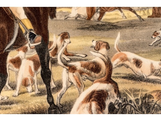 Pair Of Antique English Hunt Prints