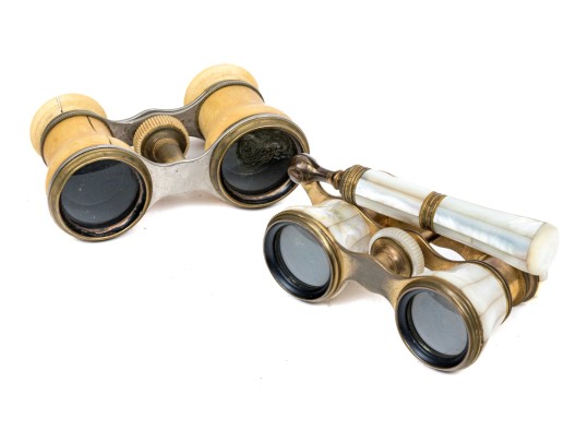 Two Antique Pairs Of Opera Glasses