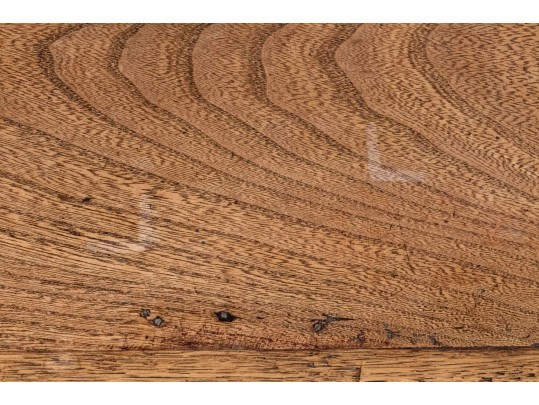 Antique Oak And Iron Blanket Chest