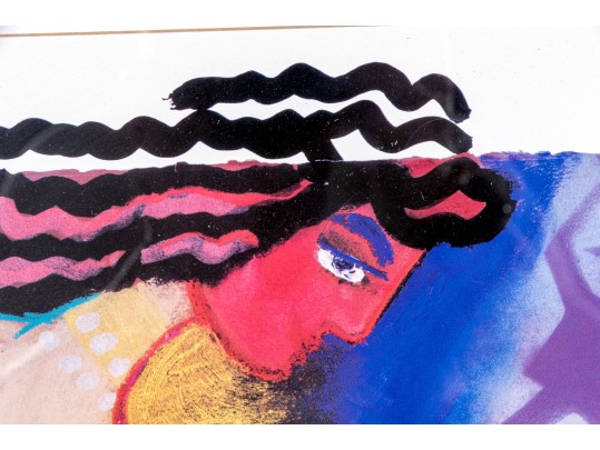 Pair Of Framed Surreal Decorative Color Prints