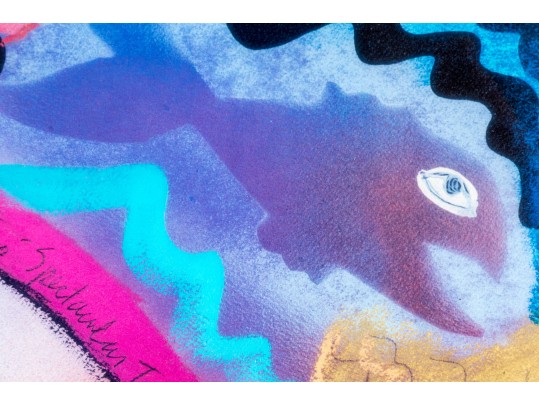 Pair Of Framed Surreal Decorative Color Prints