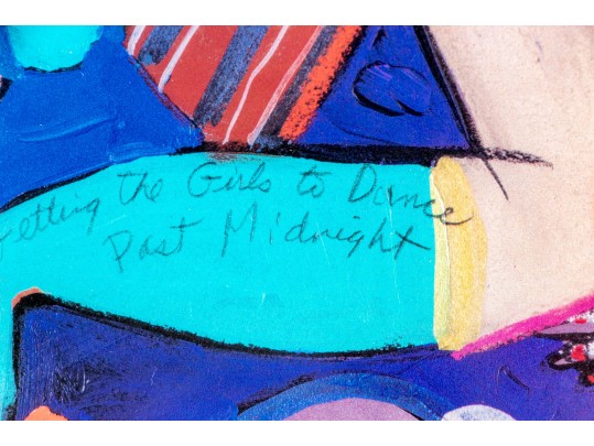 Pair Of Framed Surreal Decorative Color Prints