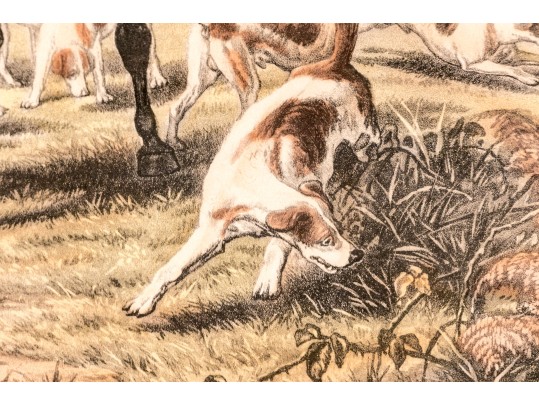 Pair Of Antique English Hunt Prints