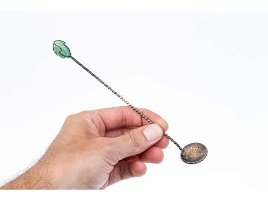 Six Brazil Vintage Coins Made Into Long Handled Spoons 